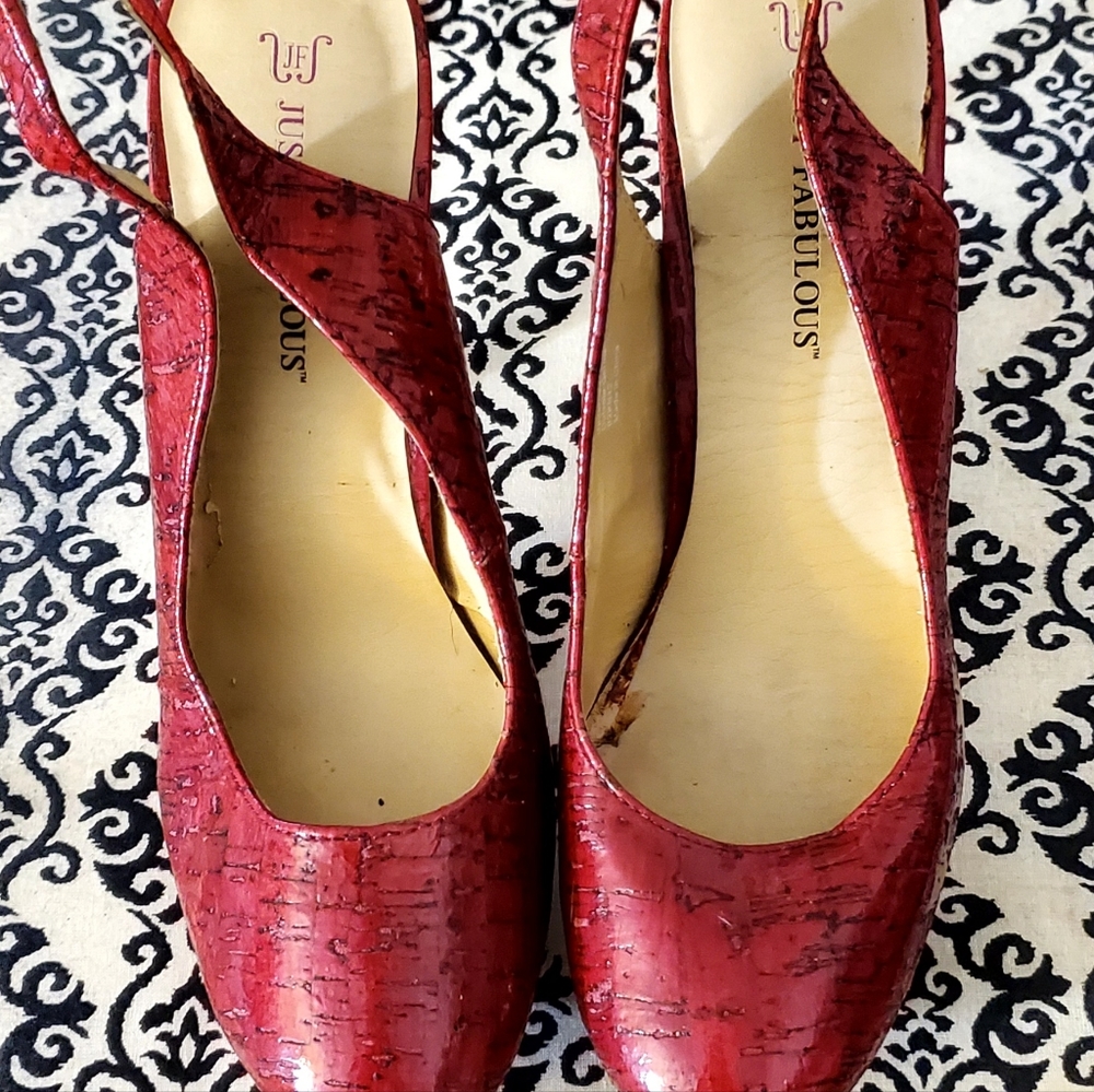 Raspberry Slingback Pumps